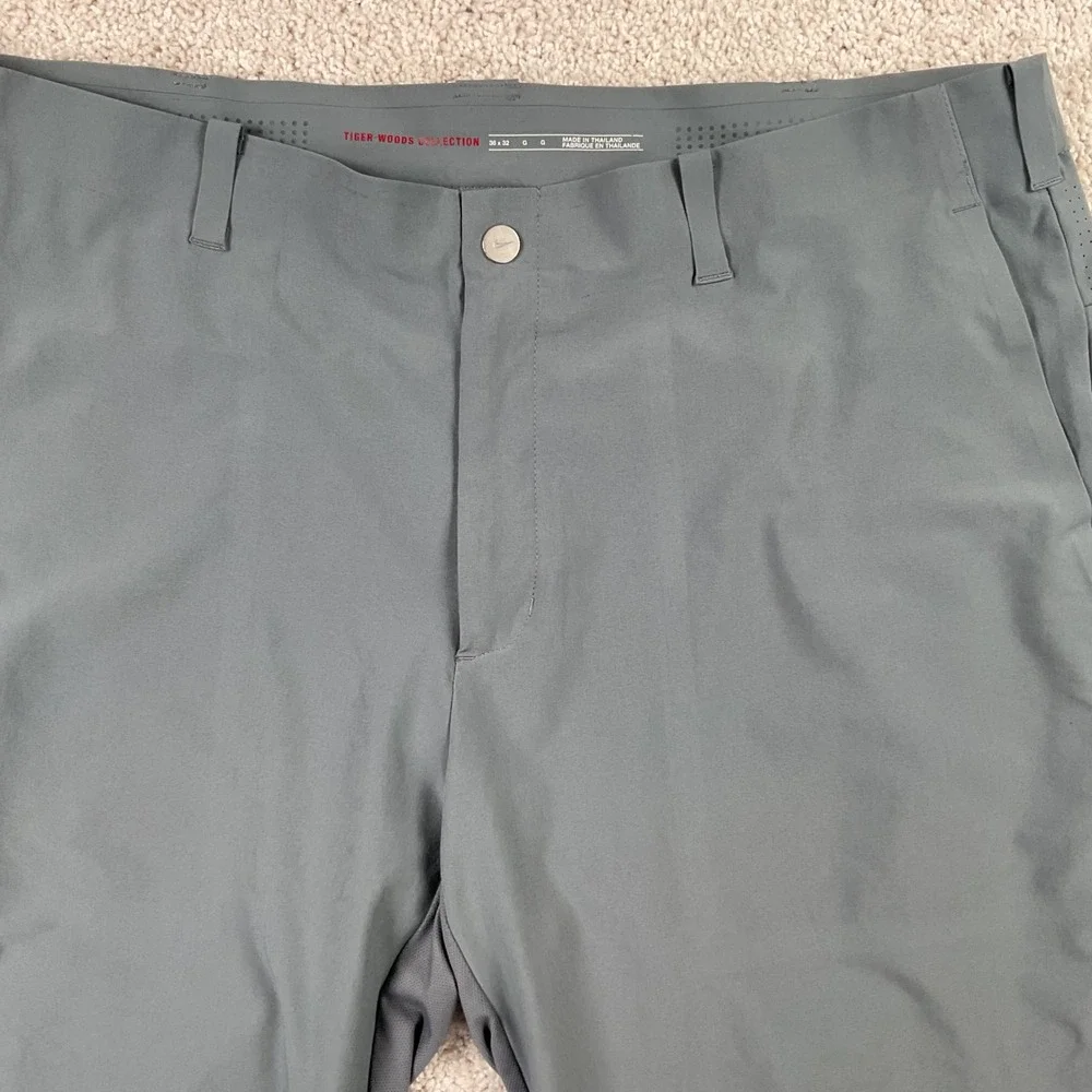 Nike Tiger Woods Collection Mens Grey Performance Golf Pants 36x32 Stretch